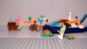 Lego City 60377 Explorer Diving Boat Speed Build