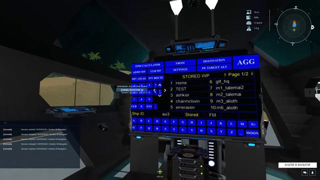 Dual Universe - Aviator1280 HUD (Storing Coordinates 3rd method) смотреть онлайн