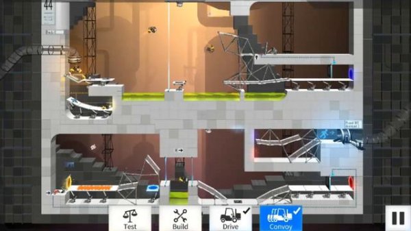 Bridge Constructor Portal Level 44 Walkthrough