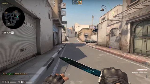 CSGO Dust 2 - CT Cross Smoke смотреть онлайн