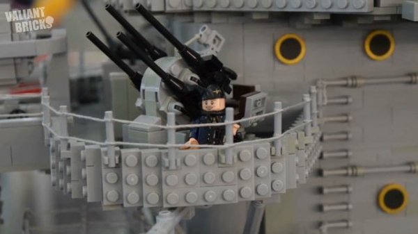 Massive Lego WW2 Bismarck Battleship | Bricking Bavaria 2018 | molegode