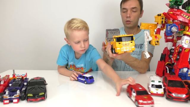 Все Трансформеры Карботы Роботы трансформируются в разные машинки смотреть онлайн