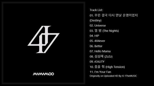 [FULL ALBUM] 마마무(MAMAMOO) - Reality In BLACK (2nd Album)