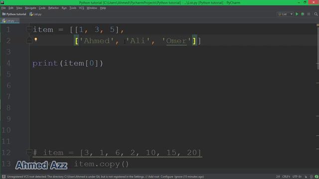 57.Python tutorial List row and cloumn اكثر من بعد смотреть онлайн