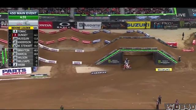 ELI TOMAC VS RYAN DUNGEY - 2017 SUPERCROSS смотреть онлайн