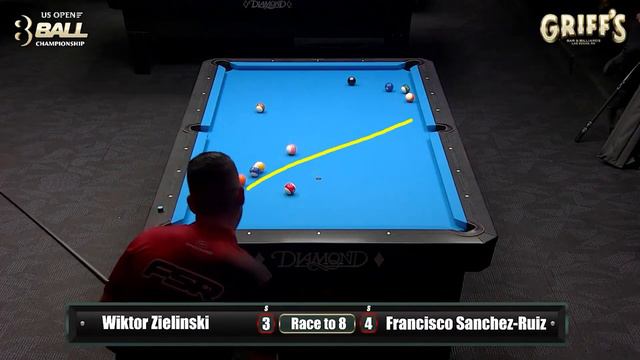 HOT SEAT MATCH | Wiktor Zielinski vs Francisco Sanchez-Ruiz | 2024 US Open 8-Ball Championship смотреть онлайн