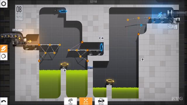 Bridge Constructor Portal - Walkthrough - Part 8 - Vertical Drop (PC HD) [1080p60FPS] смотреть онлайн