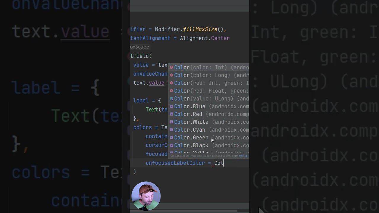 Кастомизация цветов в TextField (Jetpack Compose + Material3) #shorts смотреть онлайн