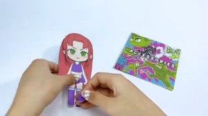[🐾paper diy🐾] Paper Doll Teen Titans Roblox Pregnant 로블록스 Outfit Blind Bag Compilation | ASMR