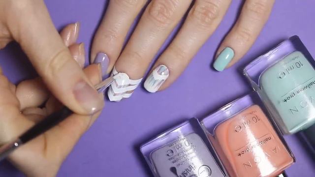 Простой дизайн ногтей лаками. КОНКУРС от AVON этап 3! Нежный маникюр лаком для ногтей Avon смотреть онлайн