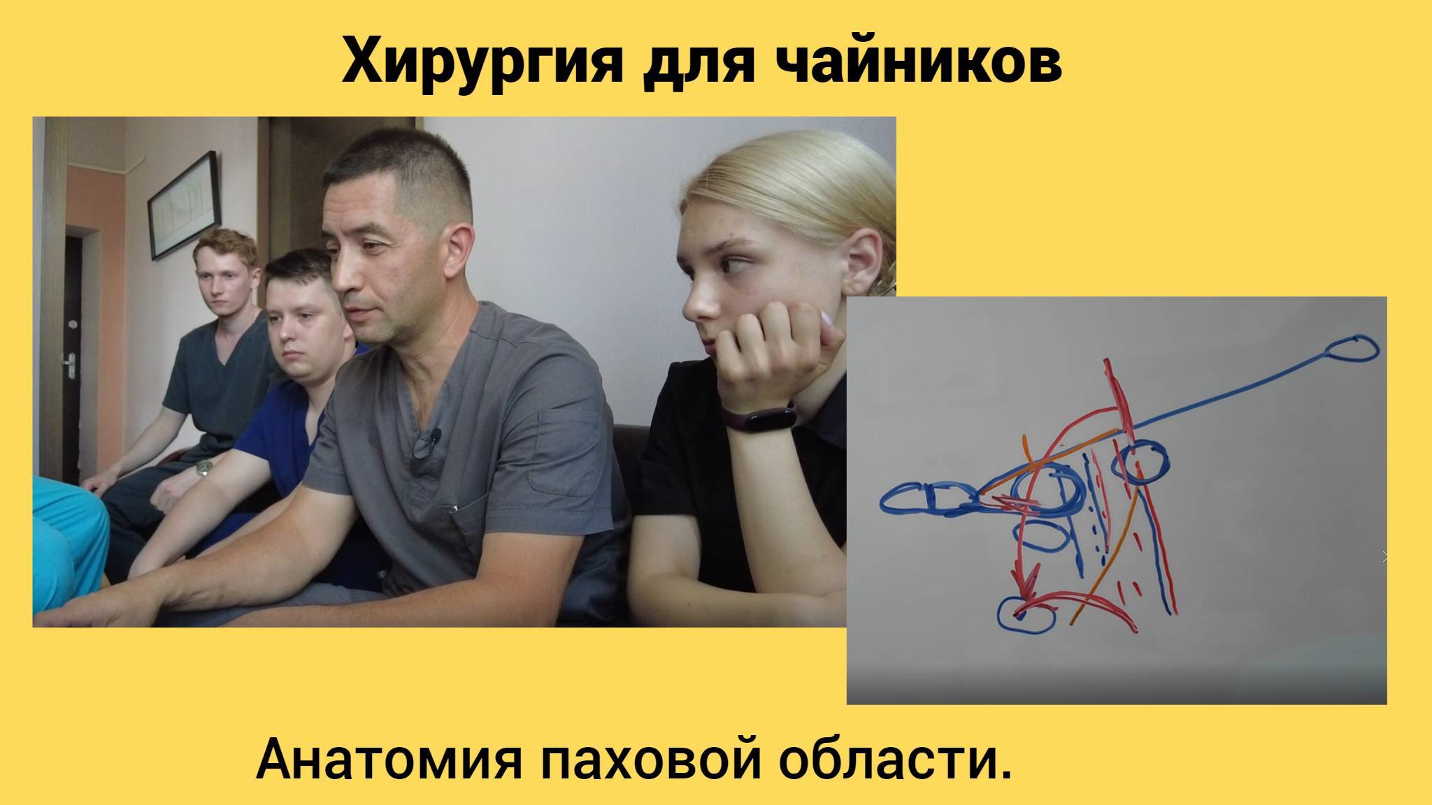 Хирургия для чайников. Анатомия паховой области.