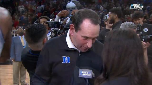 Coach K Amazing Postgame Interview After Making Final Four 😭 смотреть онлайн