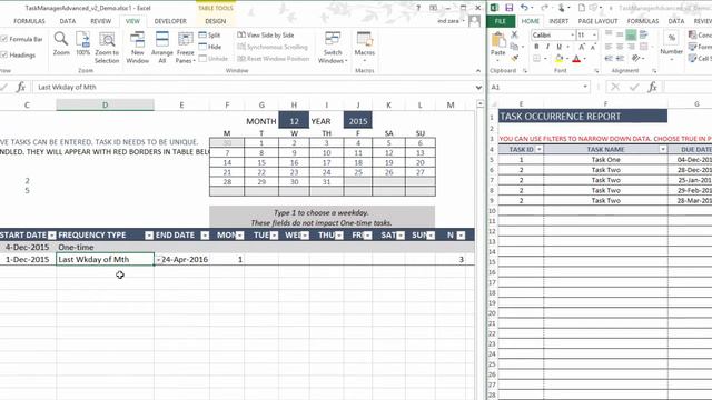Task Manager (Advanced) Excel Template - v2 - Demo смотреть онлайн