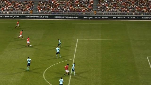 PES 2011 Manchester United vs FC Barcelona, Fletcher Goal (HD) смотреть онлайн