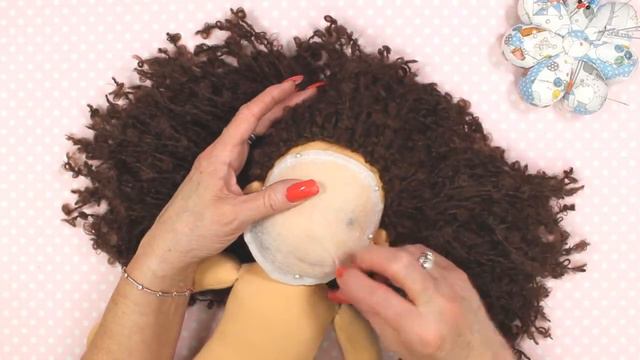 Step 11 Attaching Polly Dolly's Hair Lengths