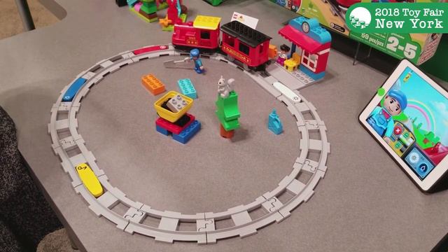 10874 Duplo Steam Train with Boost add-on at Toy Fair New York 2018 смотреть онлайн