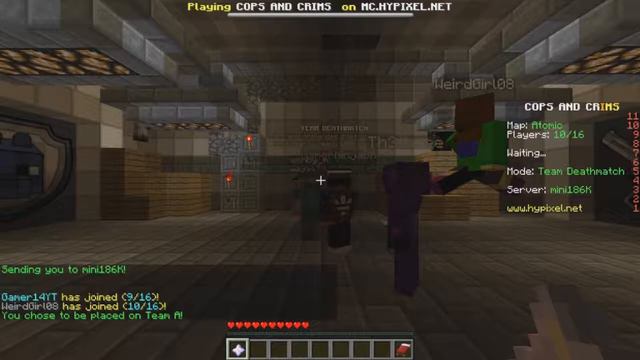 Minecraft Mini Games Series 1 Episodes 48 (Hypixel Server SkyWars ,Cops and Crims) смотреть онлайн