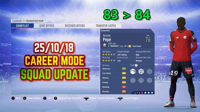 25/10/18 FIFA 19 SQUAD UPDATE смотреть онлайн