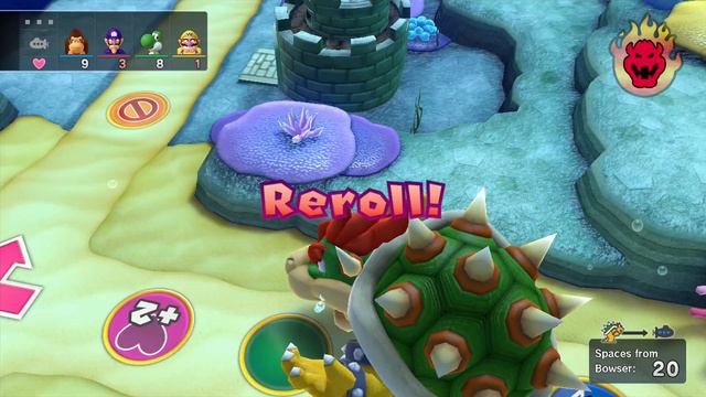 Mario Party 10 Bowser Party #434 DK, Waluigi, Yoshi, Wario Whimsical Waters Master Difficulty смотреть онлайн
