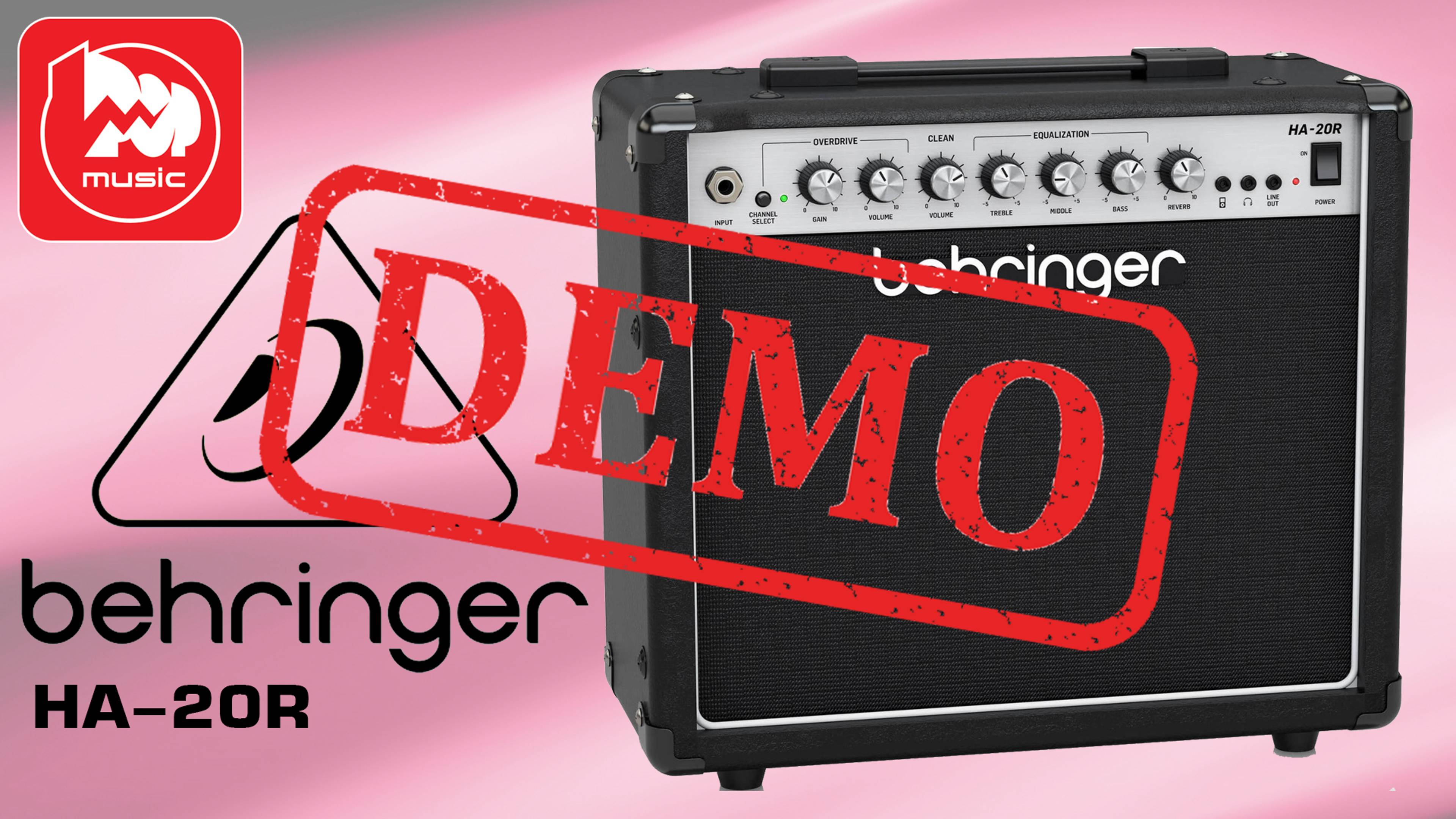 Гитарный комбо BEHRINGER HA-20R - демонстрация звучания смотреть онлайн