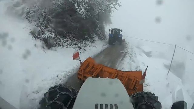 Schneeräumung Steyr CVT 170 Winter 2021/22 #snow last Year #winterdienst #viral #alps #sound смотреть онлайн