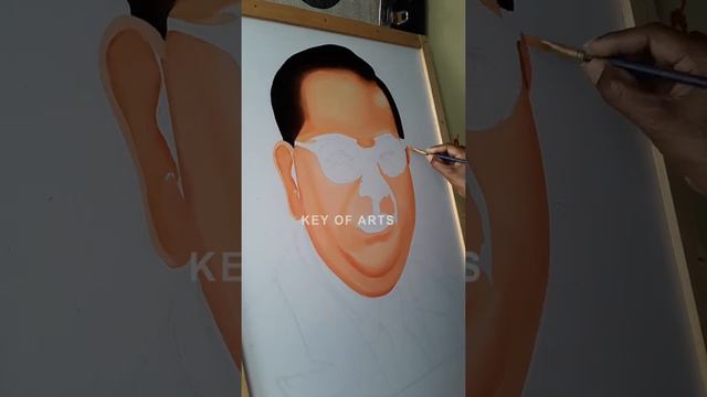 Painting Drawing Dr B R Ambedkar Portrait Art Pencil Sketch Colours Mixing - key of arts смотреть онлайн
