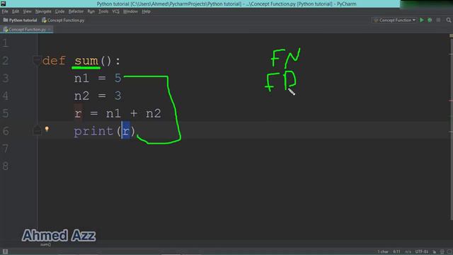 27.Python tutorial Function Call استدعاء الداله смотреть онлайн