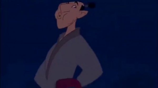 Make A Man Out Of You scene but it's peyton parrish