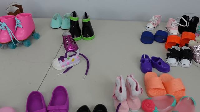 Showing you guys My Huge Doll Shoe Collection my baby alive doll shoes AG doll shoes how I organize смотреть онлайн
