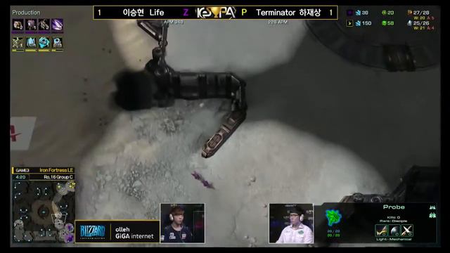 StarCraft 2 - Life Zerg vs Terminator Protos Set3 Full Gameplay смотреть онлайн