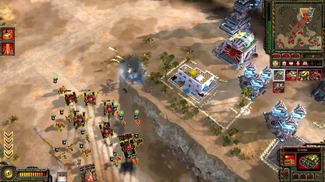 Red Alert 3 Uprising - Skirmish - Infantry + Grinders vs Brutal Rising Sun смотреть онлайн