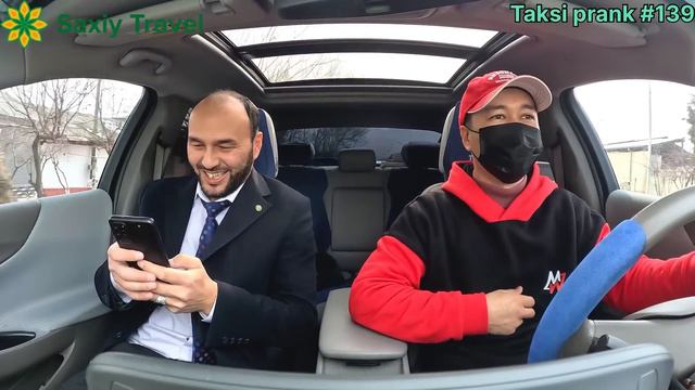 Taksida prank #139-soni🚕 Radio boshlovchi Avazbek Rustamov bilan bo'ldi😁 смотреть онлайн