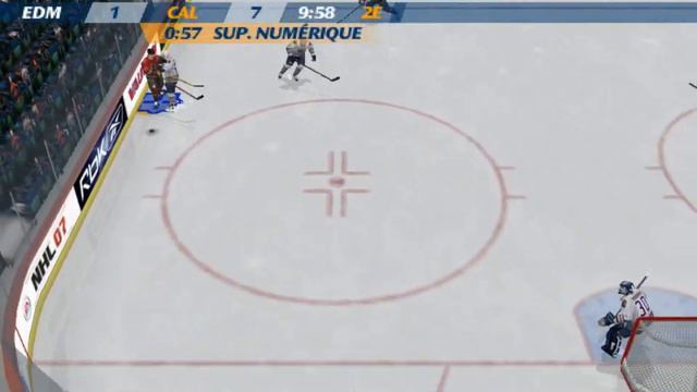 NHL 07 PSP Gameplay Edmonton Oilers VS Calgary Flames