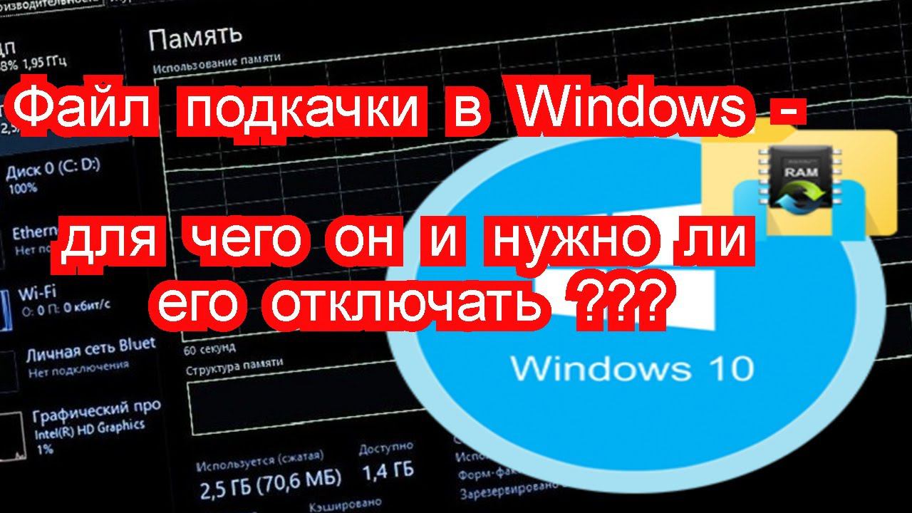 Файл подкачки в Windows для чего он и нужно ли его отключать ?!?! смотреть онлайн