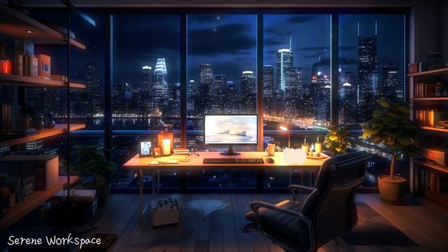 City Skylines & Keyboard Vibes 🎶 Chill Lofi Typing ASMR for Nighttime Productivity смотреть онлайн