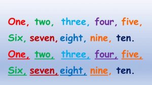 Детская песня про английские цифры "The numbers song"