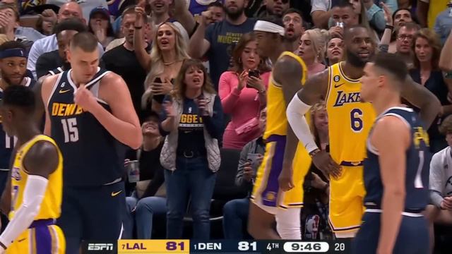 JOKIC TO LBJ "IF U FLOP! THEN I FLOP! LETS PLAY"! GAVE LBJ A TASTE IF HIS OWN MEDICINE! смотреть онлайн