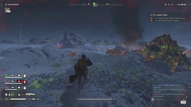 Helldivers 2 Hard difficulty | Max Graphics 4K 60Fps Gameplay | PC version | ICE map смотреть онлайн