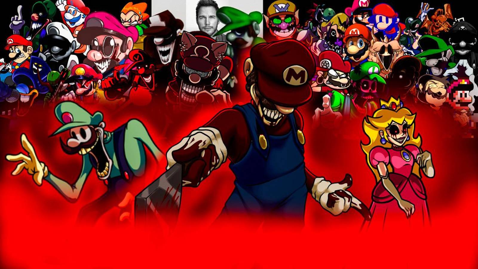 РИППЕР ПРОТИВ МАРИО ЕХЕ!!!!! ►Friday Night Funkin Mario Madness V2!!!!