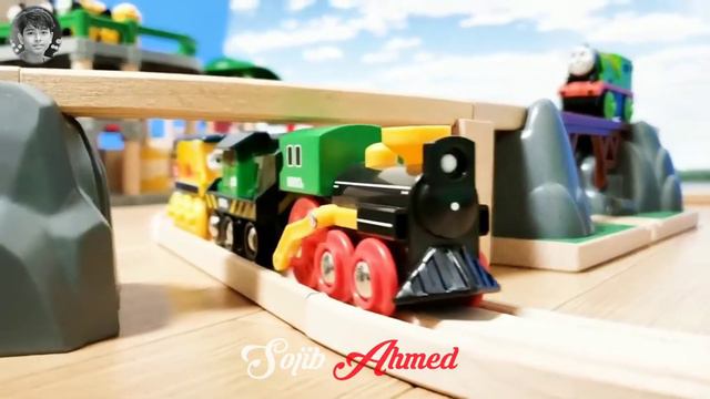 Brlo Deluxe Railway set Thomas Friends Wooden Train Metro Locomotive смотреть онлайн