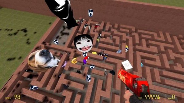 Too Much Nico's nextbots in Maze