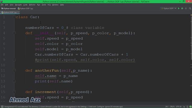 47.OOP - class method دالة الكلاس смотреть онлайн