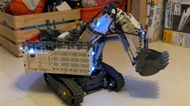 LEGO Technic 42100 Liebherr R9800 Brick light lighting kits смотреть онлайн