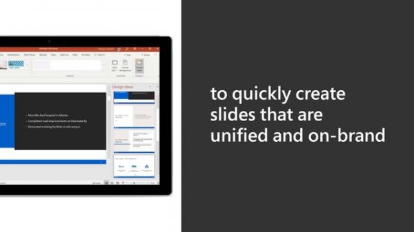 Designer for branded templates in PowerPoint