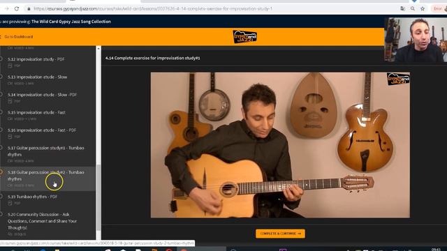 Inside the Wild Cards Gypsy Jazz Song Collection Course смотреть онлайн