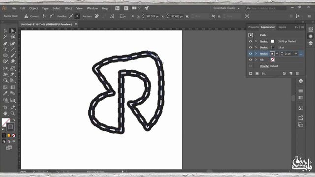 19.قائمة Appearance فى برنامج اليستريتور Adobe Illustrator смотреть онлайн