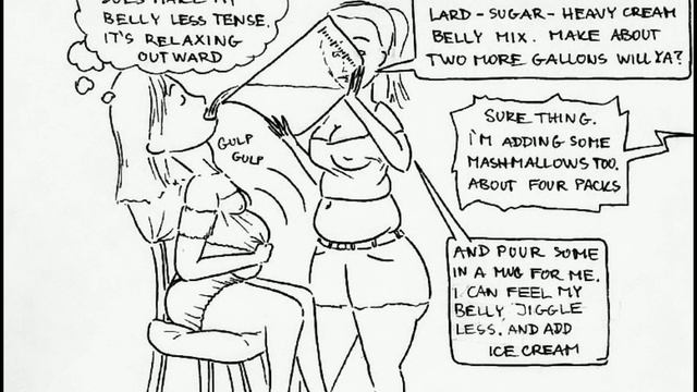 MIA GAINER GIRL - SUMMER FATNESS - WEIGHT GAIN COMIC PART 1 смотреть онлайн