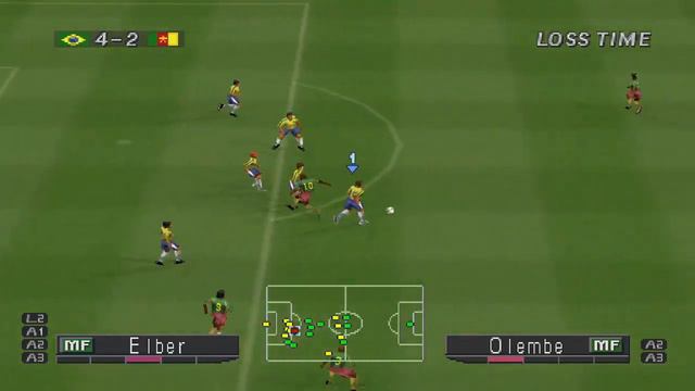 Winning Eleven 2002 World Cup - Brazil Vs Cameroon