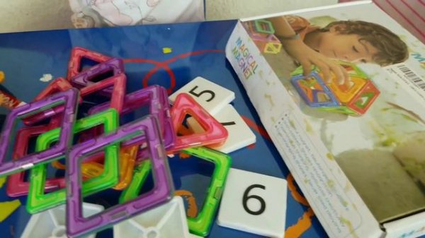 Educational Magical Magnet|Magnetic Tiles Unboxing/Toy Review|Creative play|Build & Create w/ Alyss