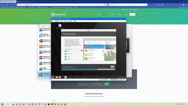 Installing Linux Mint on Oracle VirtualBox смотреть онлайн